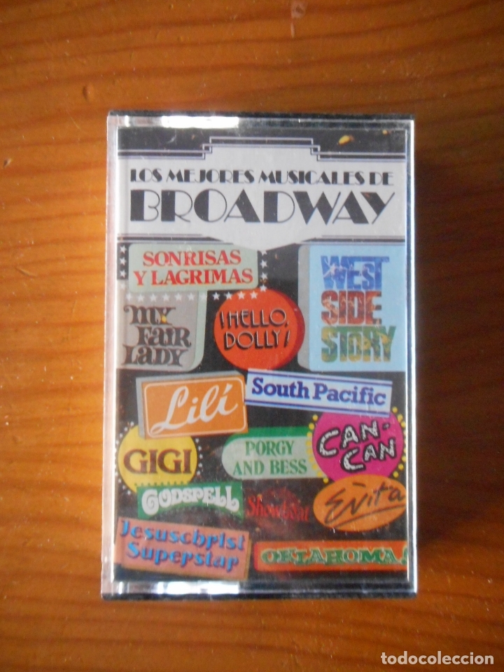 Casetes antiguos: Los mejores musicales de Broadway. Sello Trit&oacute;n. 1978. Casete -Cassette-.