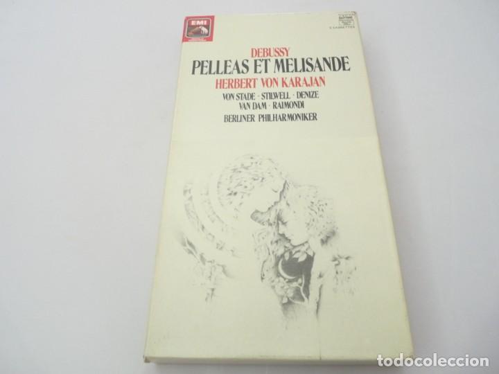 Cassettes Anciennes: CASETE, CASSETTE OPERA CAJA PELLEAS ET MELISANDE DEBUSSY  LIBRETO Y TRES CASETES