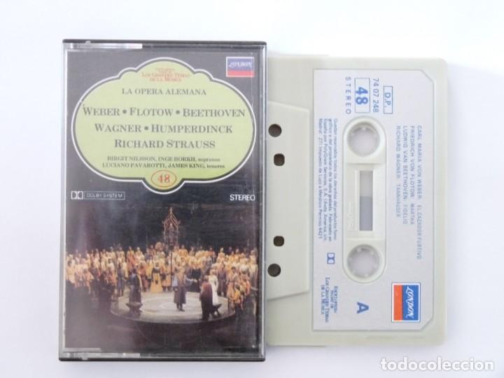 Casetes antiguos: CASETE, CASSETTE LA OPERA ALEMANA WEBER FLOTOW BEETHOVEN WAGNER REF: 13-2