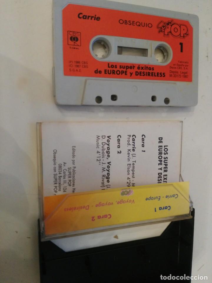 Casetes antiguos: los super exitos de europe y desireless - super pop 1986 - Foto 2