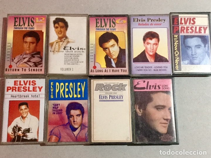 Casetes antiguos: 9 casetes Elvis Presley - Foto 1