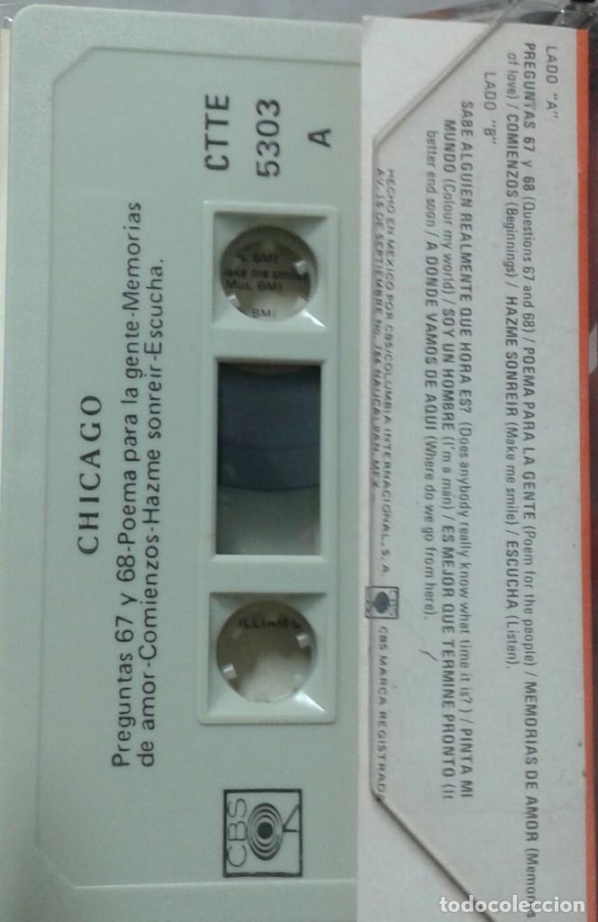 Casetes antiguos: Chicago - Hecho en Mexico - 1972 - Foto 2