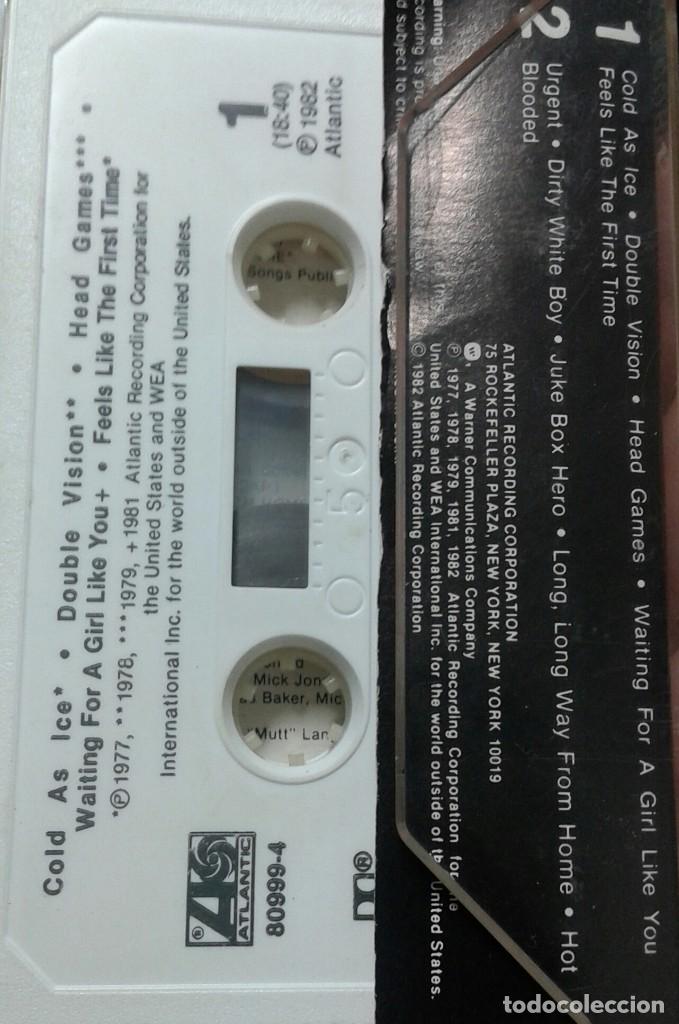 Casetes antiguos: Foreigner - Records - 1982 - USA - Foto 2