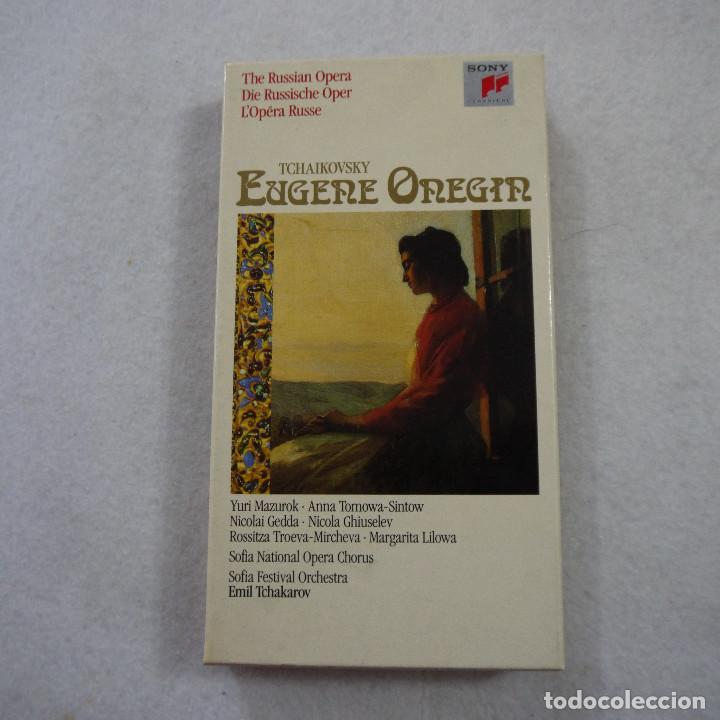 Casetes antiguos: TCHAIKOVSKY - EUGENE ONEGIN - CAJA CON LIBRETO+2 CASSETTES - Foto 1
