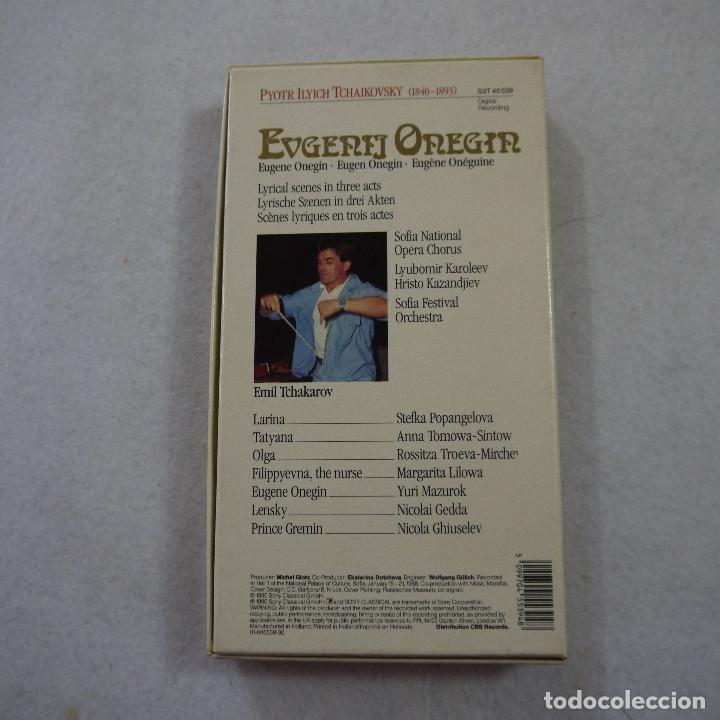 Casetes antiguos: TCHAIKOVSKY - EUGENE ONEGIN - CAJA CON LIBRETO+2 CASSETTES - Foto 3