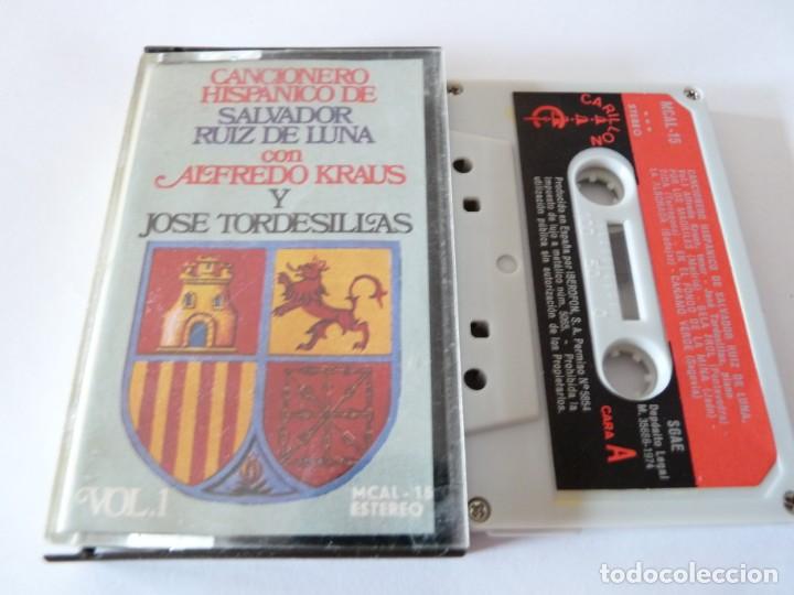 Old Cassettes: CASETE, CASSETTE CANCIONERO HISPANICO DE SALVADOR RUIZ DE LUNA 1. REF: 16-20