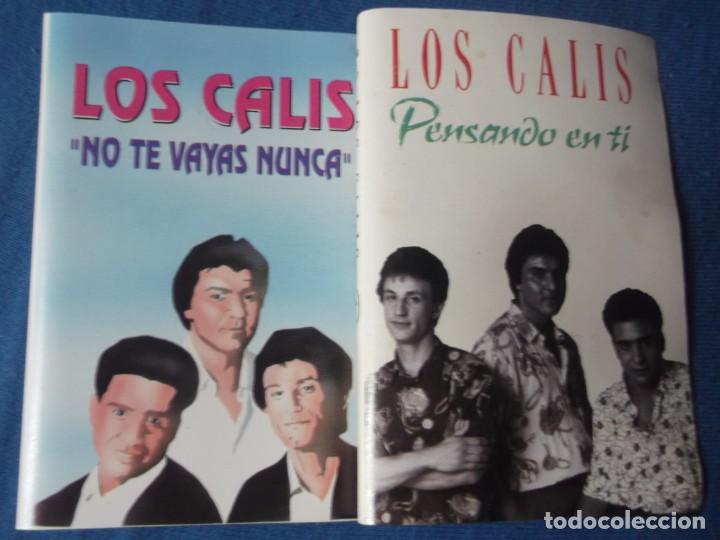 Casetes antiguos: LOTE DE 2 CARATULAS DE LOS CALIS - Foto 1