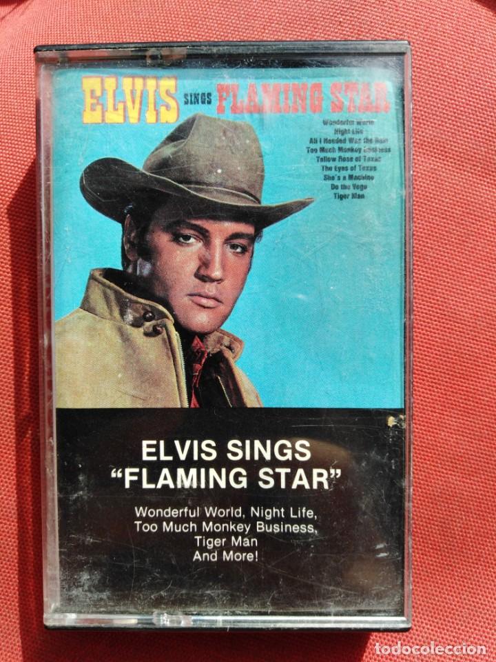 Casetes antiguos: ELVIS SINGS-FLAMING STAR - Foto 1
