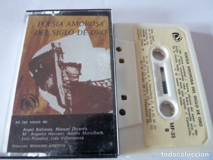 Casetes antiguos: CASETE, CASSETTE POESIA AMOROSA DEL SIGLO DE ORO  REF: 17-10