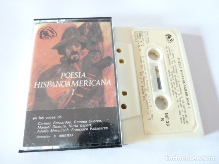 Casetes antiguos: CASETE, CASSETTE POESIA HISPANOAMERICANA I REF: 17-28