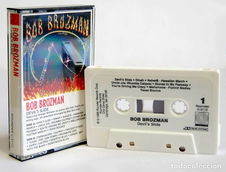Casetes antiguos: Bob Brozman - Devils Slide. Casete. Rounder Records - Foto 2