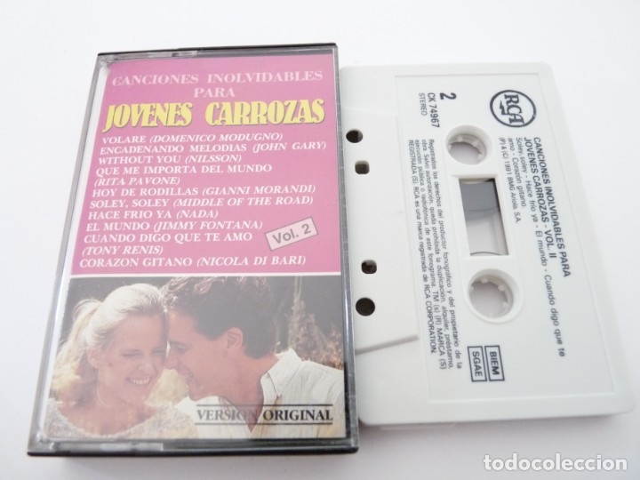Cassettes Anciennes: CASETE, CASSETTE CANCIONES INOLVIDABLES PARA JOVENES CARROZAS VOL.2 REF: 18-4