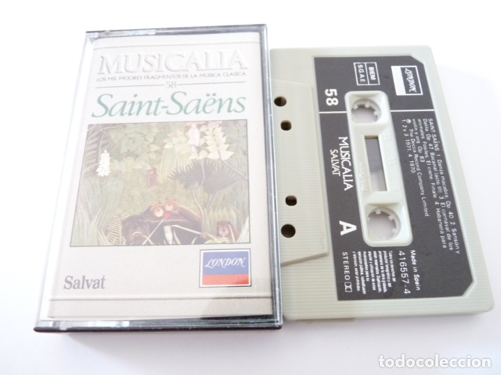 Old Cassettes: CASETE, CASSETTE SAINT-SAENS. MUSICALIA 58 REF: 18-12