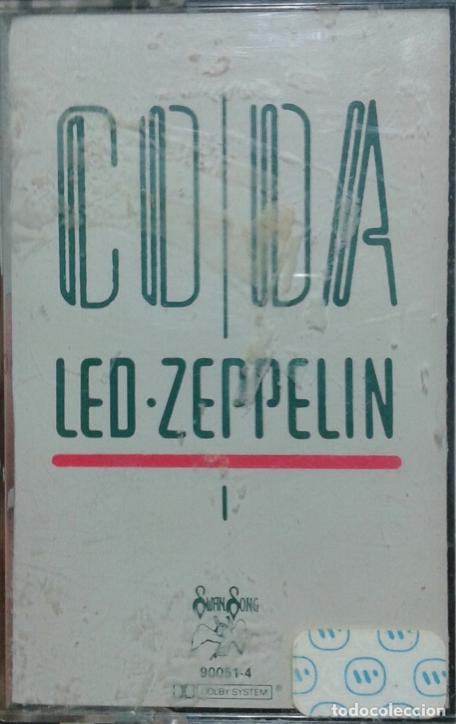 Casetes antiguos: Led Zeppelin - Coda - Swan -1982 - USA - Foto 1