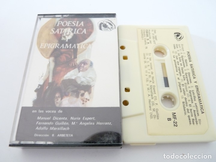 Casetes antiguos: CASETE, CASSETTE POESIA SATIRICA Y EPIGRAMATICA REF: 18-26