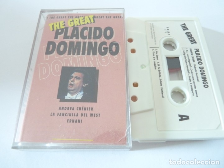 Cassettes Anciennes: CASETE, CASSETTE THE GREAT PLACIDO DOMINGO REF: 13-28
