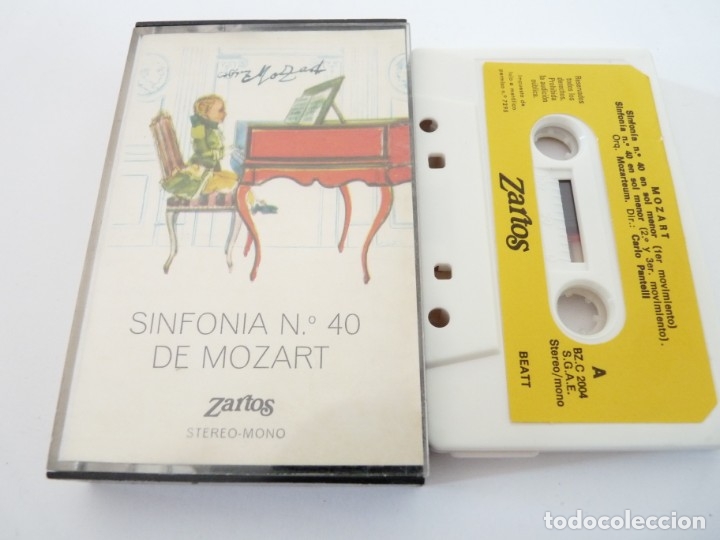 Old Cassettes: CASETE, CASSETTE SINFONIA N&ordm; 40 DE MOZART REF: 3-8