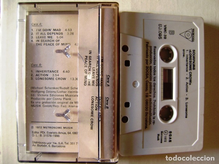 Casetes antiguos: SCORPIONS.SCORPIONS - Foto 2