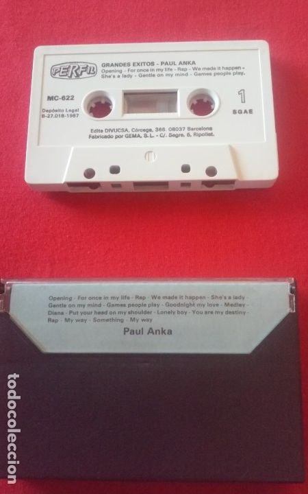 Casetes antiguos: PAUL ANKA. GRANDES &Eacute;XITOS. CASETE, CASSETTE. - Foto 2