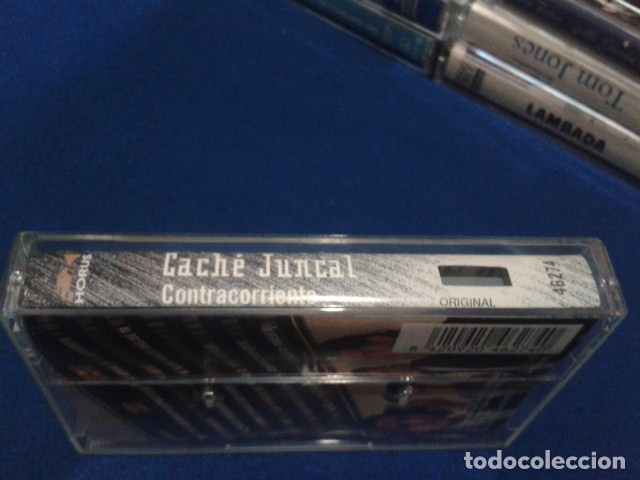 Casetes antiguos: CASETE CASSETTE ( CACHE JUNCAL - CONTRACORRIENTE )2000 HORUS - Foto 3