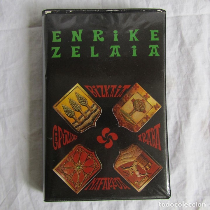 Casetes antiguos: Enriko Zelaia, Bizkaia, Gipuzkoa, Araba, Nafarroa, Estuche con 4 cassettes 1987