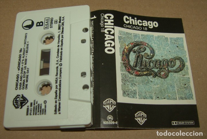 Casetes antiguos: CHICAGO - 18 - WARNER SPAIN 1986 (CAJ-1) - Foto 1