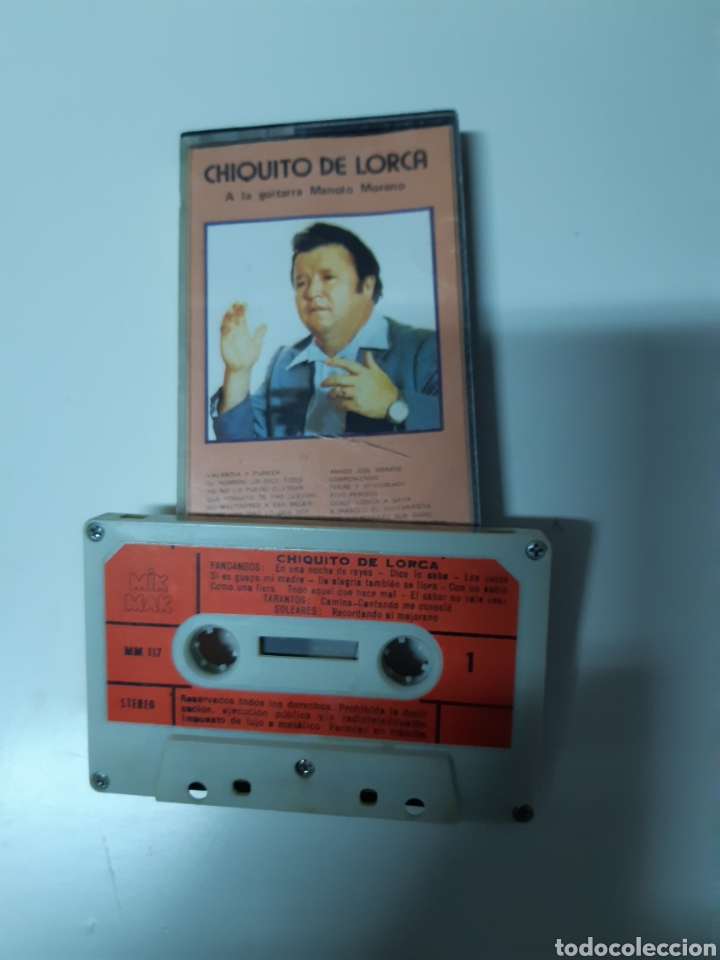 Casetes antiguos: Chiquito de Lorca - A la guitarra Manolo Moreno - Foto 1
