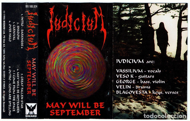 Casetes antiguos: Iudicium - May will be September. Casete. Wizard - Foto 2