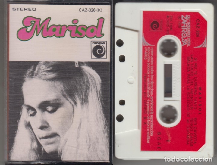 Casetes antiguos: Marisol cassette 1978 Zafiro - Foto 1