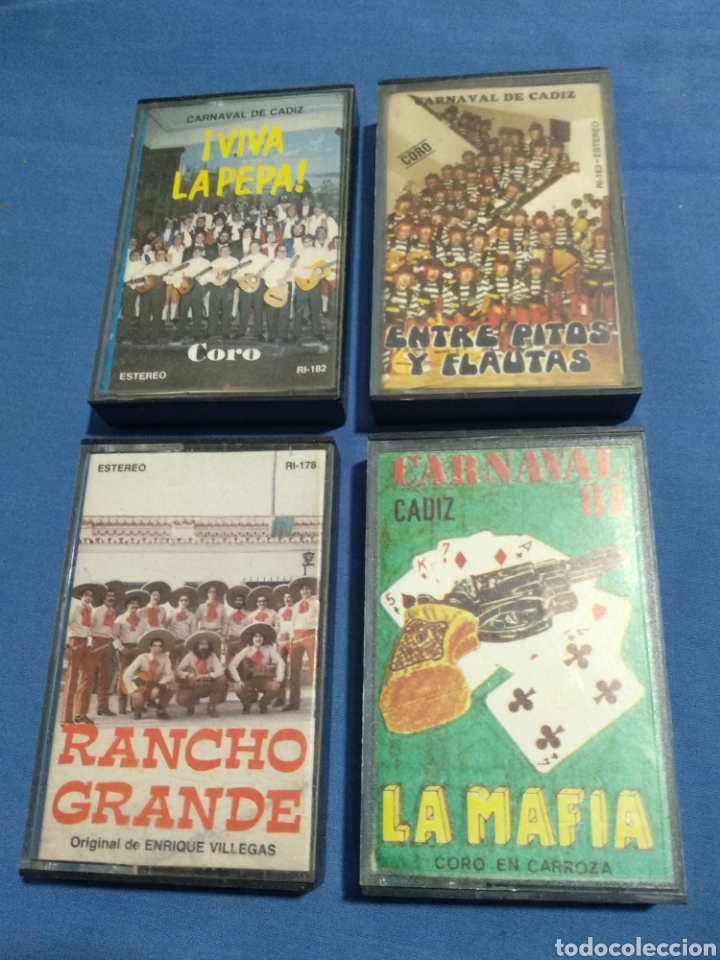 Casetes antiguos: LOTE 4 CASETES CARNAVAL DE CADIZ