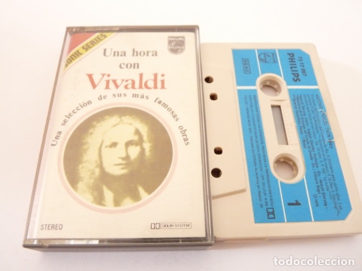 Casetes antiguos: CASETE, CASSETTE UNA HORA CON VIVALDI REF: 19- 13