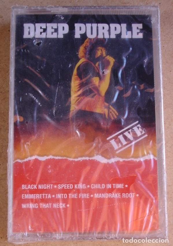 Casetes antiguos: DEEP PURPLE - LIVE (MC) PRECINTADO - Foto 1