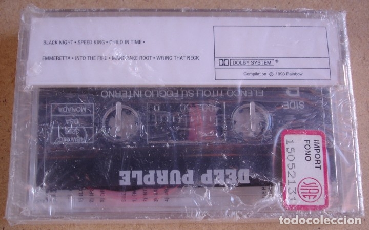 Casetes antiguos: DEEP PURPLE - LIVE (MC) PRECINTADO - Foto 3