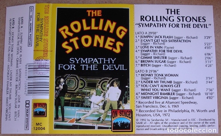 Casetes antiguos: THE ROLLING STONES - SYMPATHY FOR THE DEVIL (MC) - Foto 4