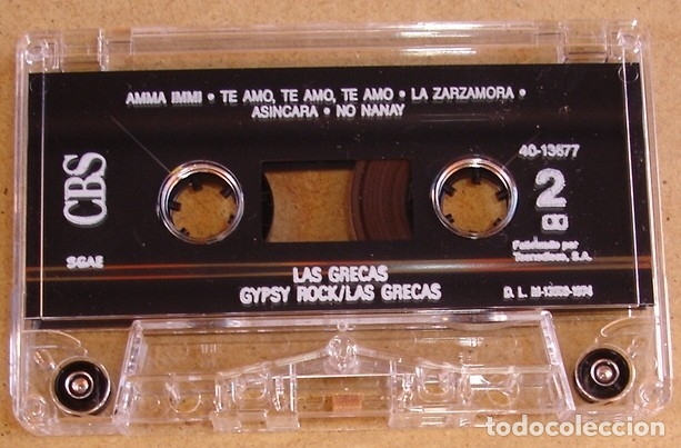 Casetes antiguos: LAS GRECAS - GIPSY ROCK (MC) - Foto 6