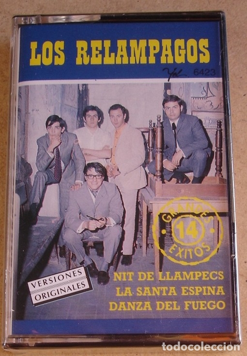 Casetes antiguos: LOS RELAMPAGOS - 14 GRANDES EXITOS (MC) PRECINTADO - Foto 1