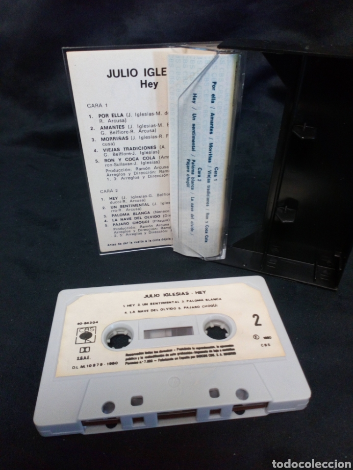 Casetes antiguos: Julio iglesias. Hey. Cassette - Foto 2