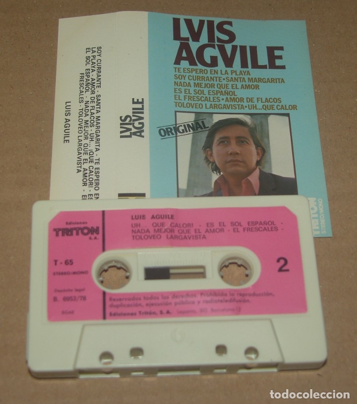 Casetes antiguos: LUIS AGUILE - TRITON 1978 - (CAJ-2) - Foto 1
