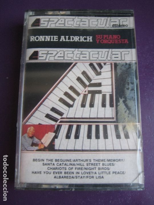 Casetes antiguos: RONNIE ALDRICH SU PIANO Y ORQUESTA CASETE COLUMBIA PRECINTADA - EASY LISTENING 70'S