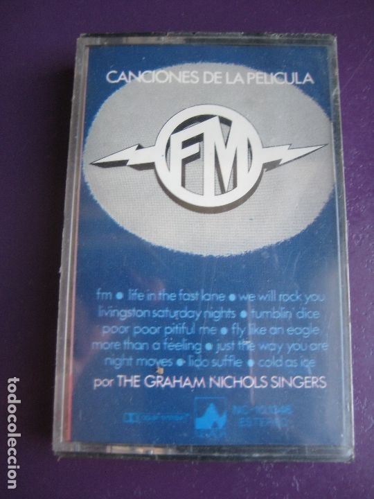 Cassetes antigas: CANCIONES DE LA PELICULA FM CASETE NEVADA PRECINTADA - VERSIONES GRAHAM NICHOLS - POP ROCK 70'S