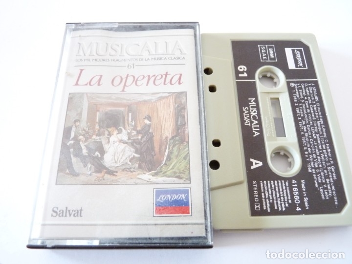 Casetes antiguos: CASETE, CASSETTE LA OPERETA. MUSICALIA 61 REF: 20-18