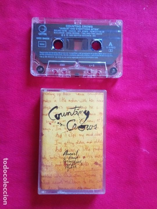 Casetes antiguos: CASETTE Counting crows . august and everything after. - Foto 1