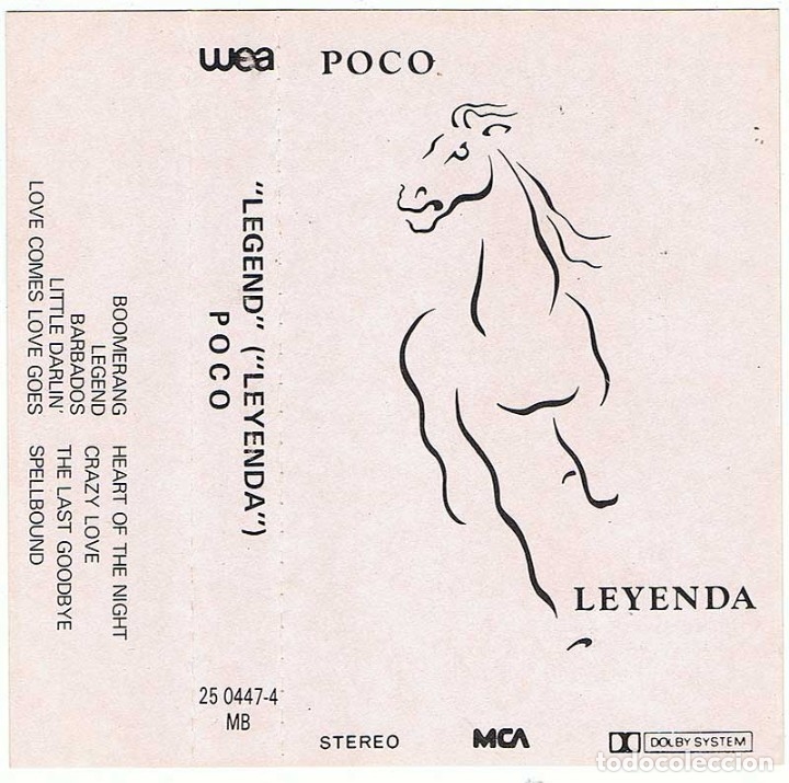 Casetes antiguos: Poco - Legend (leyenda). Casete. MCA - Foto 2