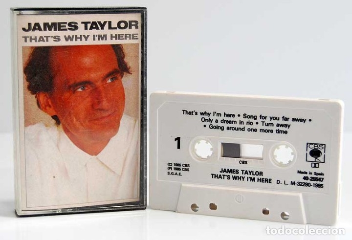 Casetes antiguos: James Taylor - Thats why Im here. Casete. CBS - Foto 1