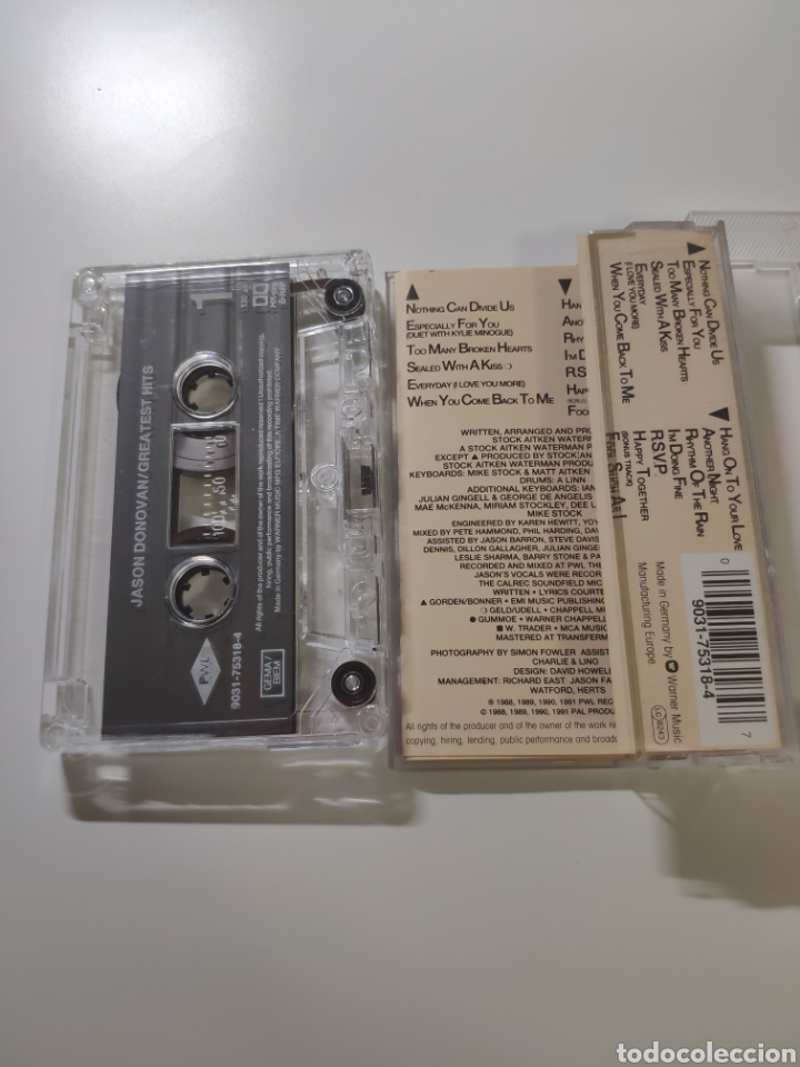 Casetes antiguos: Jason Donovan. Greatest hits - Foto 2
