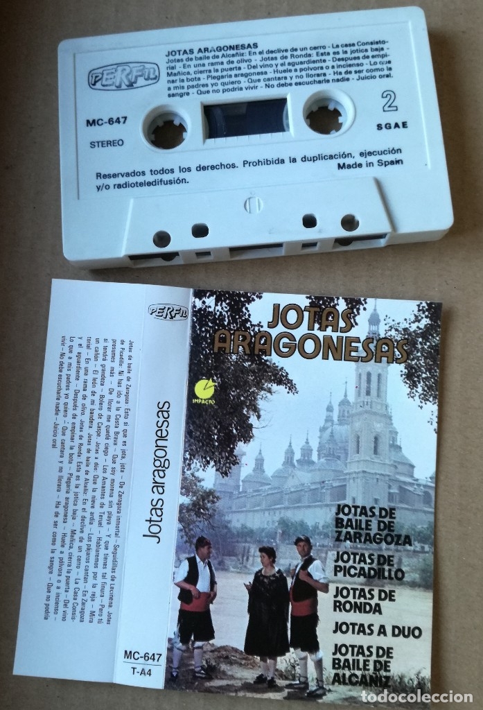 Casetes antiguos: JOTAS ARAGONESAS-RARA CINTA CASETE 1987