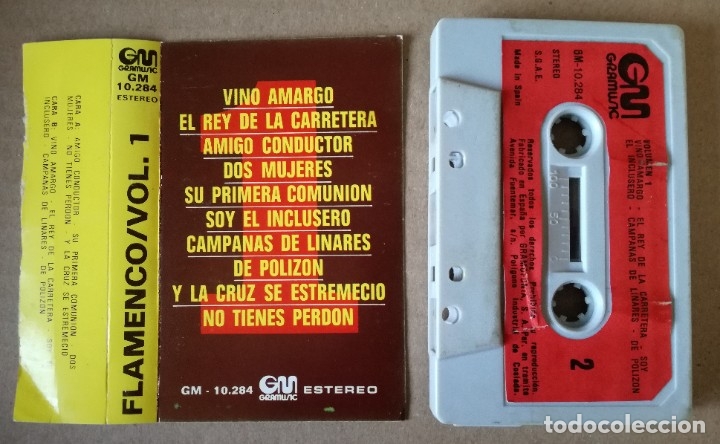Casetes antiguos: FLAMENCO VOL 1-RARA CINTA CASETE 1976