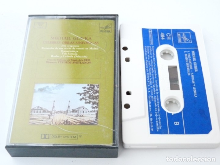 Alte Kassetten: CASETE, CASSETTE GLINKA. CELEBRES OBRAS SINFONICAS REF: 20-52