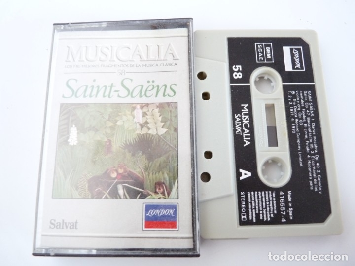 Alte Kassetten: CASETE, CASSETTE SAINT-SAENS. MUSICALIA 58 REF: 21-4