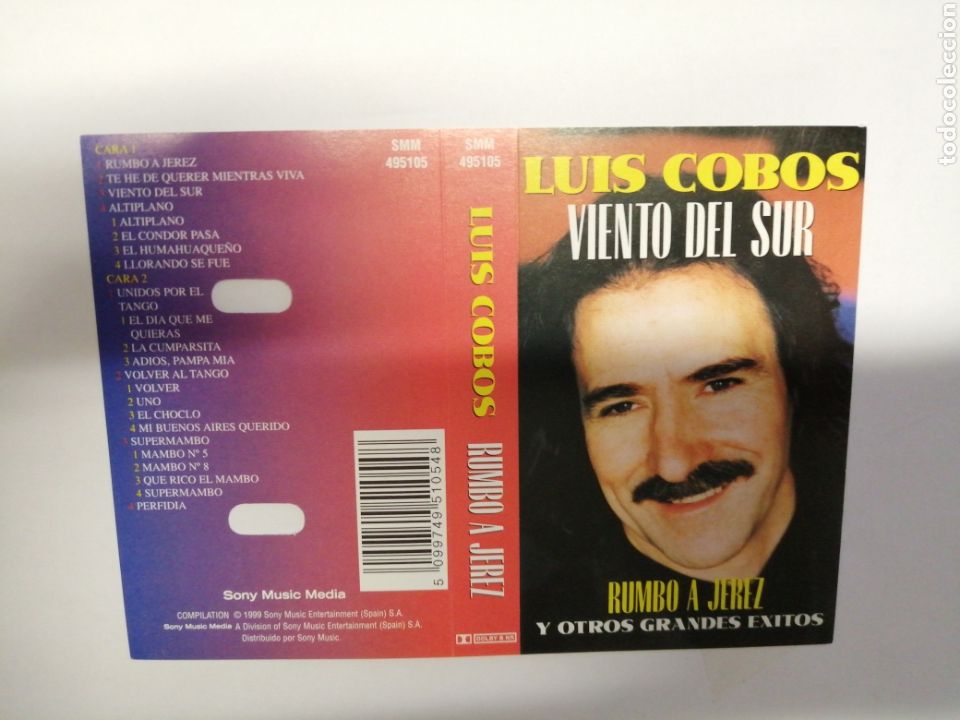 Casetes antiguos: LUIS COBOS VIENTO DEL SUR RUMBO A JEREZ NUEVO - Foto 1
